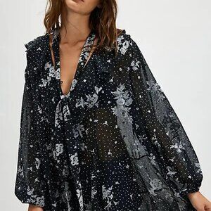 Free People Dreamland Floral Tunic in Size XL
